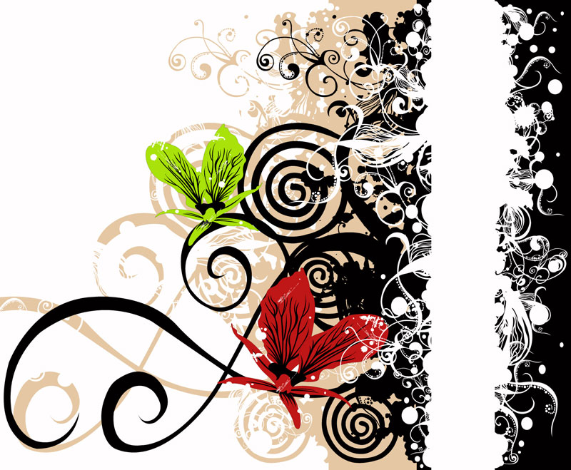 Floral Pattern (26509) Free AI Download / 4 Vector